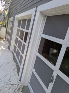 Garage Trim Rot Repair in Dedham