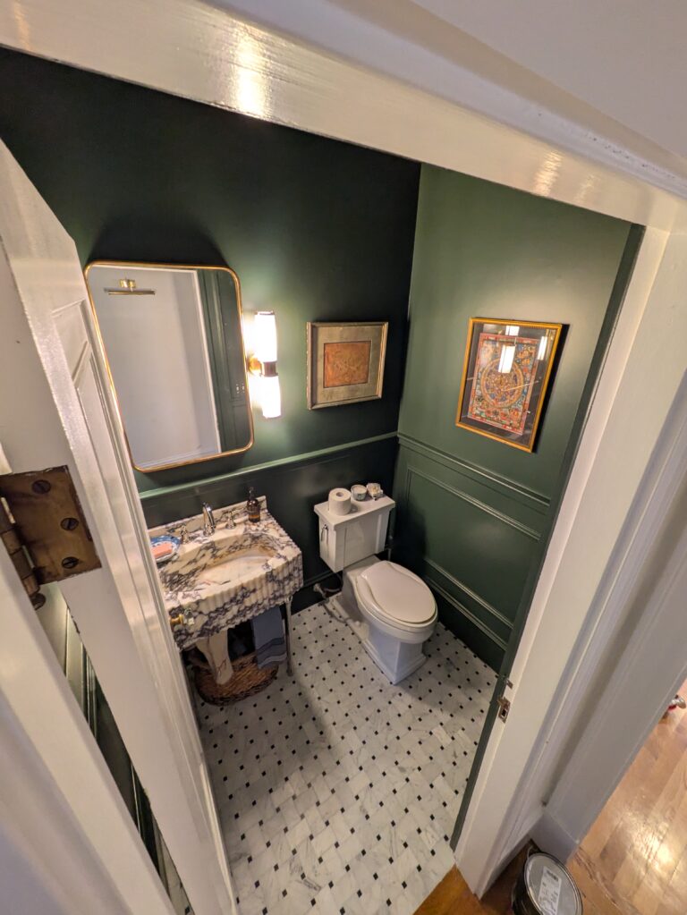 Powder Room Renovation in Needham