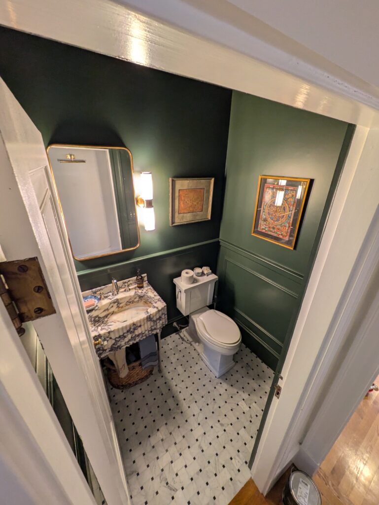 Powder Room Renovation in Needham