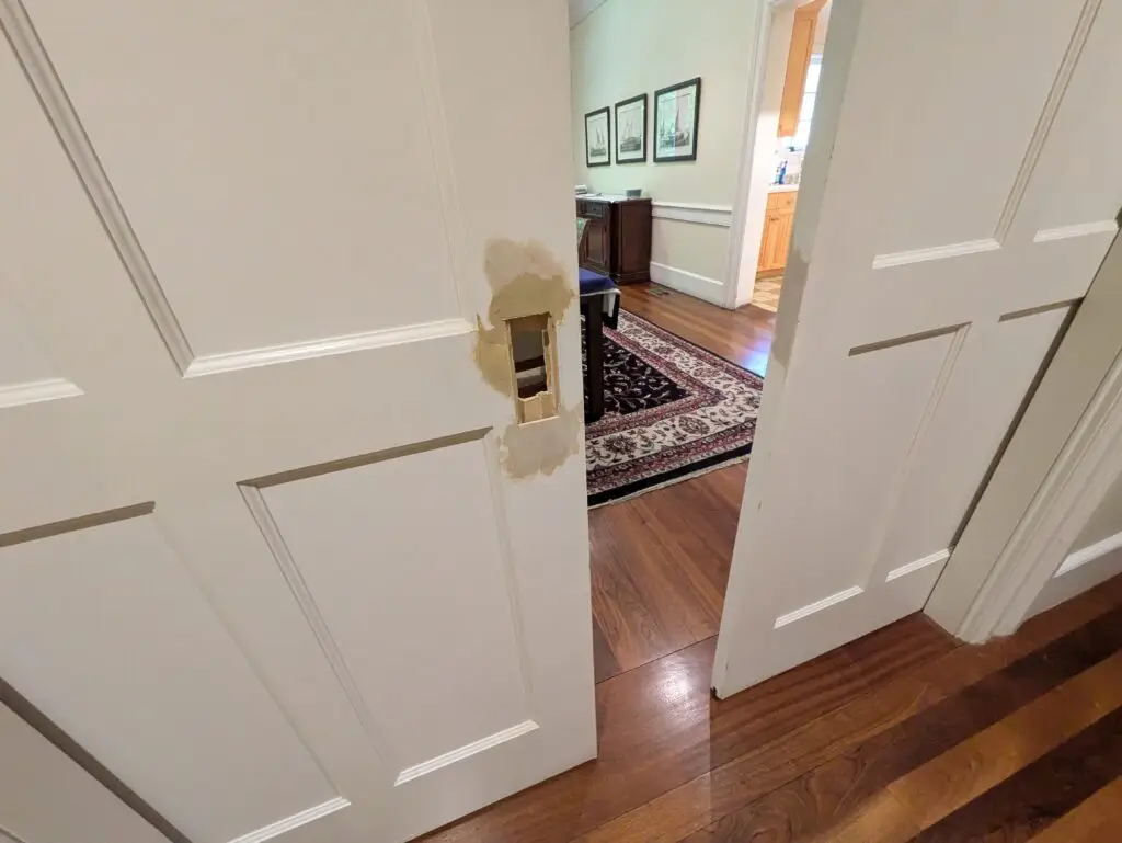 Pocket Door Handle Upgrade in Chestnut Hill — chestnut hill ma