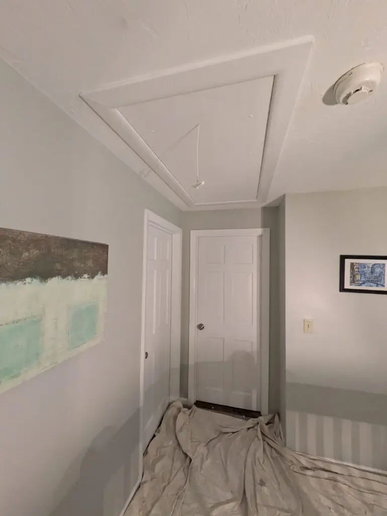 Attic Ladder Replacement in Natick — attic ladder install